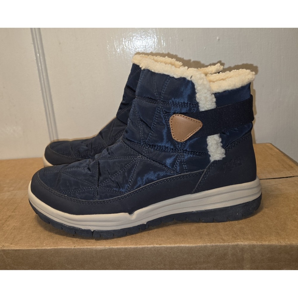 Ryka Aubonne Gore Navy Waterproof Boots. NWOT. 7